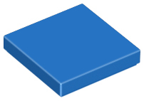 LEGO 3068 Tile 2 x 2 in Blue - Authentic LEGO Part