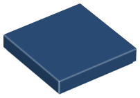 LEGO 3068 Tile 2 x 2 in Dark Blue - Authentic LEGO Part