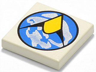 LEGO 3068p10 Tile 2 x 2 with Exploriens Logo Pattern - Main Product Image
