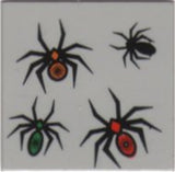 LEGO 3068pb0005 Tile 2 x 2 with 4 Spiders Pattern - Main Product Image