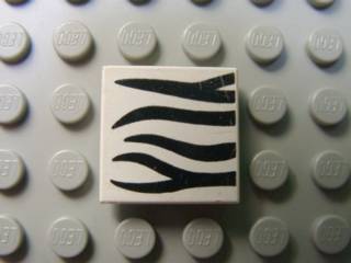 LEGO 3068pb0012 Tile 2 x 2 with Safari Pattern - Main Product Image