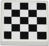 LEGO 3068pb0778 Tile 2 x 2 with Checkered Pattern (Sticker) - Set 60019 - Main Product Image