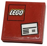 LEGO 3068pb1005 Tile 2 x 2 with LEGO Logo and White Packing Label Pattern (Sticker) - Set 60101 - Main Product Image