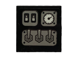 LEGO 3068pb1309 Tile 2 x 2 with Levers, Buttons and Gauge Pattern (Sticker) - Set 70418 - Main Product Image