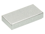 LEGO 3069 Tile 1 x 2 in Metallic Silver - Authentic LEGO Part