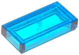 LEGO 3069 Tile 1 x 2 in Trans-Dark Blue - Authentic LEGO Part