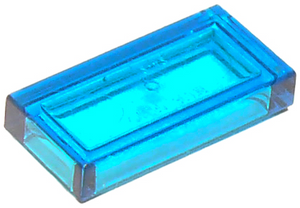 LEGO 3069 Tile 1 x 2 in Trans-Dark Blue - Authentic LEGO Part