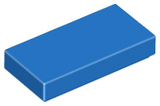 LEGO 3069 Tile 1 x 2 in Blue - Authentic LEGO Part