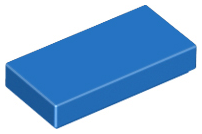LEGO 3069 Tile 1 x 2 in Blue - Authentic LEGO Part