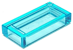 LEGO 3069 Tile 1 x 2 in Trans-Light Blue - Authentic LEGO Part