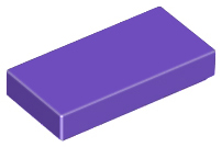 LEGO 3069 Tile 1 x 2 in Dark Purple - Authentic LEGO Part