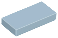 LEGO 3069 Tile 1 x 2 in Sand Blue - Authentic LEGO Part