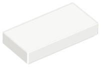 LEGO 3069 Tile 1 x 2 in White - Authentic LEGO Part