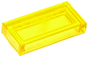 LEGO 3069 Tile 1 x 2 in Trans-Yellow - Authentic LEGO Part