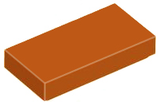 LEGO 3069 Tile 1 x 2 in Dark Orange - Authentic LEGO Part