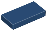 LEGO 3069 Tile 1 x 2 in Dark Blue - Authentic LEGO Part
