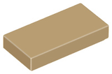 LEGO 3069 Tile 1 x 2 in Dark Tan - Authentic LEGO Part