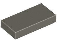 LEGO 3069 Tile 1 x 2 in Dark Gray - Authentic LEGO Part