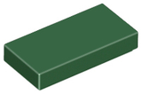 LEGO 3069 Tile 1 x 2 in Dark Green - Authentic LEGO Part