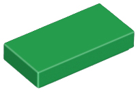 LEGO 3069 Tile 1 x 2 in Green - Authentic LEGO Part