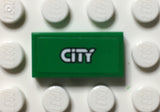 LEGO 3069pb0314 Tile 1 x 2 with &#39;CITY&#39; Pattern (Sticker) - Set 60059 - Main Product Image