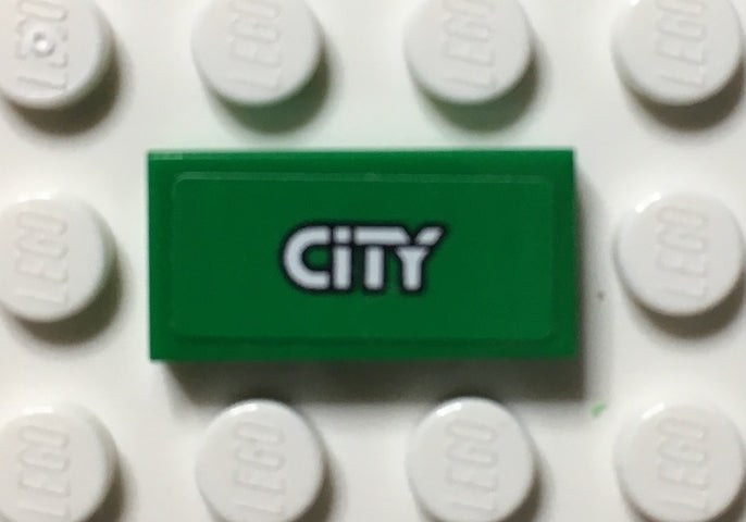 LEGO 3069pb0314 Tile 1 x 2 with &#39;CITY&#39; Pattern (Sticker) - Set 60059 - Main Product Image