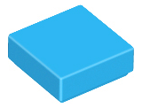 LEGO 3070 Tile 1 x 1 in Dark Azure - Authentic LEGO Part