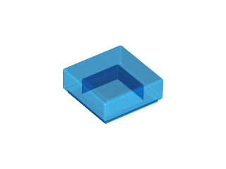 LEGO 3070 Tile 1 x 1 in Trans-Dark Blue - Authentic LEGO Part