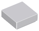 LEGO 3070 Tile 1 x 1 in Light Bluish Gray - Authentic LEGO Part