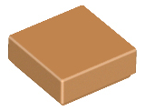 LEGO 3070 Tile 1 x 1 in Medium Nougat - Authentic LEGO Part