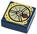 LEGO 3070pb052 Tile 1 x 1 with Magic Compass with Thick Dark Red Needle Pattern - Main Product Image