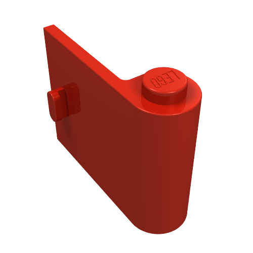 LEGO 3188 Door 1 x 3 x 2 Right in Red - Authentic LEGO Part