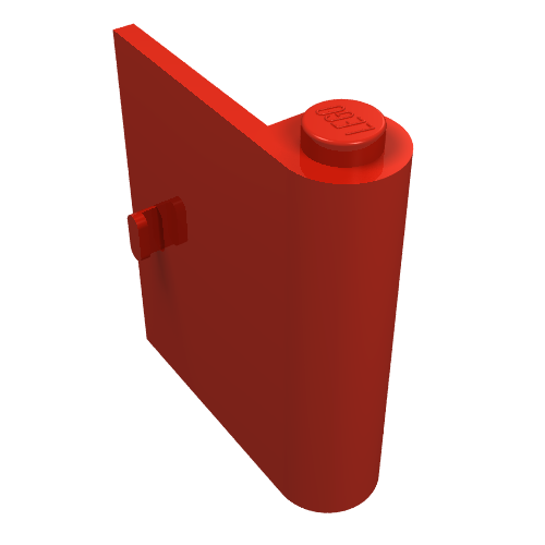LEGO 3190 Door 1 x 3 x 3 Right in Red - Authentic LEGO Part