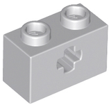 LEGO 32064 Light Bluish Gray Technic, Brick 1 x 2 with Axle Hole in Light Bluish Gray - Authentic LEGO Part