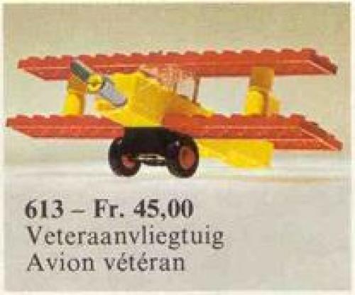 LEGO LEGOLAND 613 - Biplane With instructions - No box - Authentic LEGO Set Main Image