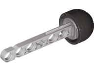 LEGO 32133ac01 Projectile Arrow, Liftarm Shaft with Solid Black Rubber End - Main Product Image