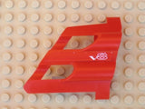 LEGO 32190pb02 Technic, Panel Fairing # 1 Large Short, Large Holes, Side A with White 'V8' Pattern (Sticker) - Set 8448 - Main Product Image