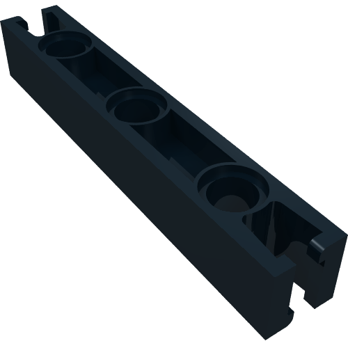 LEGO 32203 Znap Beam 7, 3 Holes in Black - Authentic LEGO Part