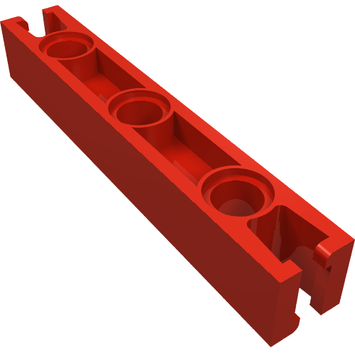 LEGO 32203 Znap Beam 7, 3 Holes in Red - Authentic LEGO Part