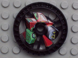 LEGO 32352pb01 Technic, Disk 5 x 5 - RoboRider Talisman Wheel, Fuel Mold with Robot Pattern - Main Product Image