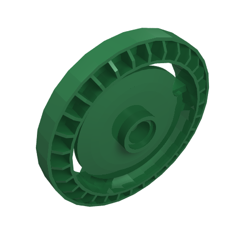 LEGO 32439a Technic, Disk 5 x 5 - Notched WITHOUT Pin - Main Product Image