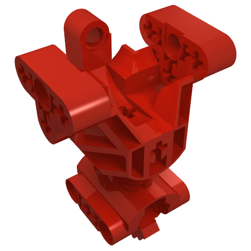 LEGO 32489 Bionicle Body Torso Trunk Gearbox in Red - Authentic LEGO Part