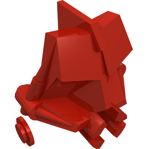 LEGO 32553 Bionicle Head Connector Block 3 x 4 x 1 2/3 in Red - Authentic LEGO Part