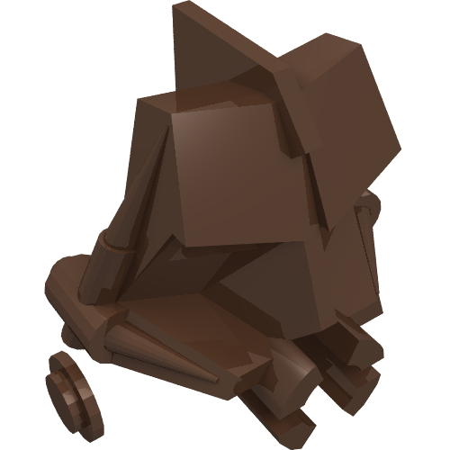 LEGO 32553 Bionicle Head Connector Block 3 x 4 x 1 2/3 in Brown - Authentic LEGO Part