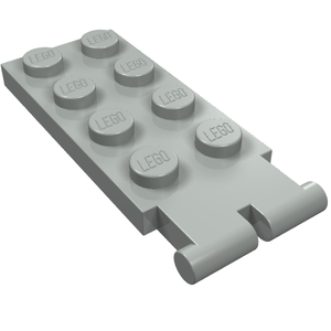LEGO 3315 Hinge Plate 2 x 4 - Male (Digger Bucket Holder) in Light Gray - Authentic LEGO Part