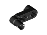 LEGO 33299 Technic, Liftarm, Modified Crank / Pin 1 x 3 - Axle Holes in Black - Authentic LEGO Part
