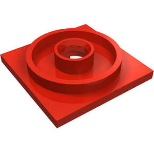 LEGO 3403 Turntable 4 x 4 Square Base in Red - Authentic LEGO Part