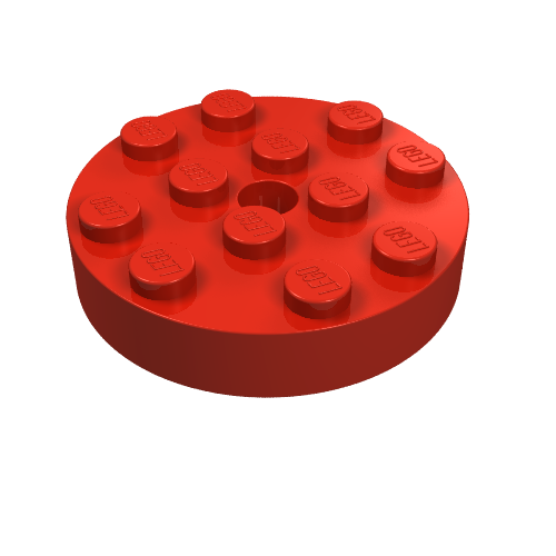 LEGO 3404 Turntable 4 x 4 Top in Red - Authentic LEGO Part