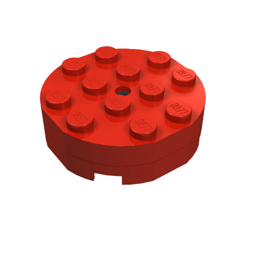 LEGO 3404ac01 Turntable 4 x 4 Complete, Faceted - Main Product Image