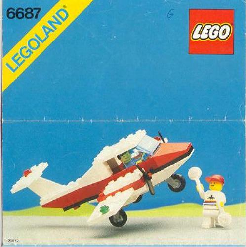 LEGO City 6687 - Turbo Prop I With instructions - No box - Authentic LEGO Set Main Image